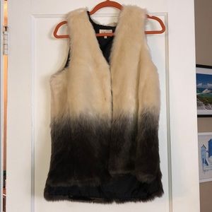 Size large fur vest